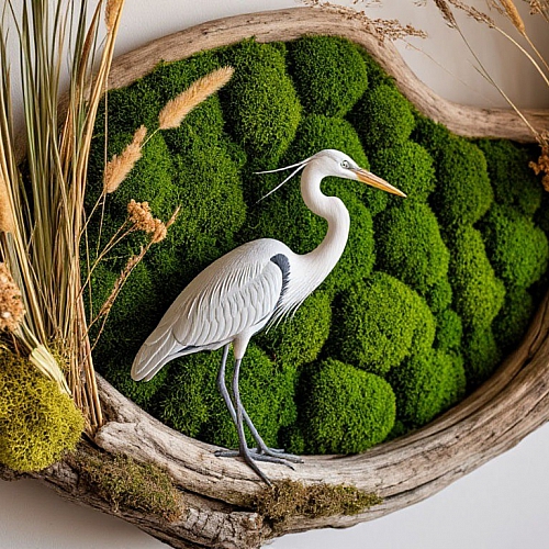 Панно и стены из стабилизированного мха